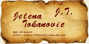 Jelena Tokanović vizit kartica